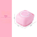 Pet Dog Shampoo Brush 2.7Oz 80Ml Cat Massage Comb Grooming Scrubber for Bathing Short Hair Soft Silicone Rubber