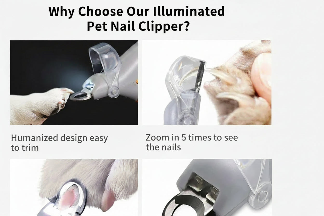 Professional Pet Nail Clipper Scissors with LED Light Cat Dog Nail Clippers Tool Scissors Nail Toeclaw Cutter Scissors Pet Suppl